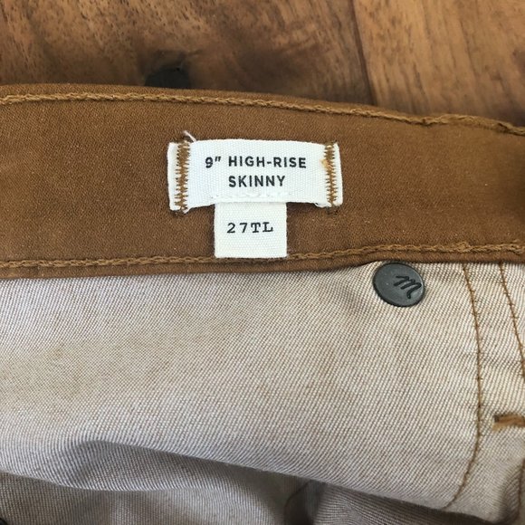 Madewell 27 Tall high-rise skinny sateen pants - Picture 7 of 9